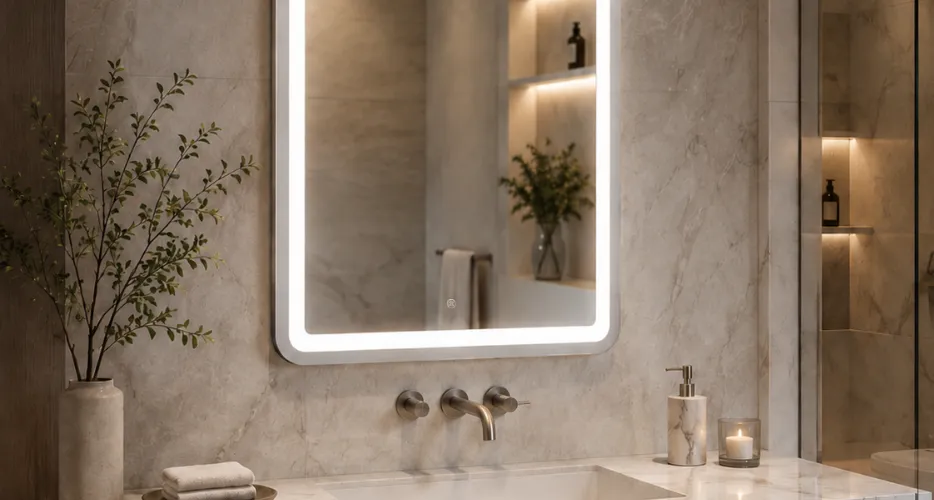 Premium Custom Print LED Lighted Mirror in London